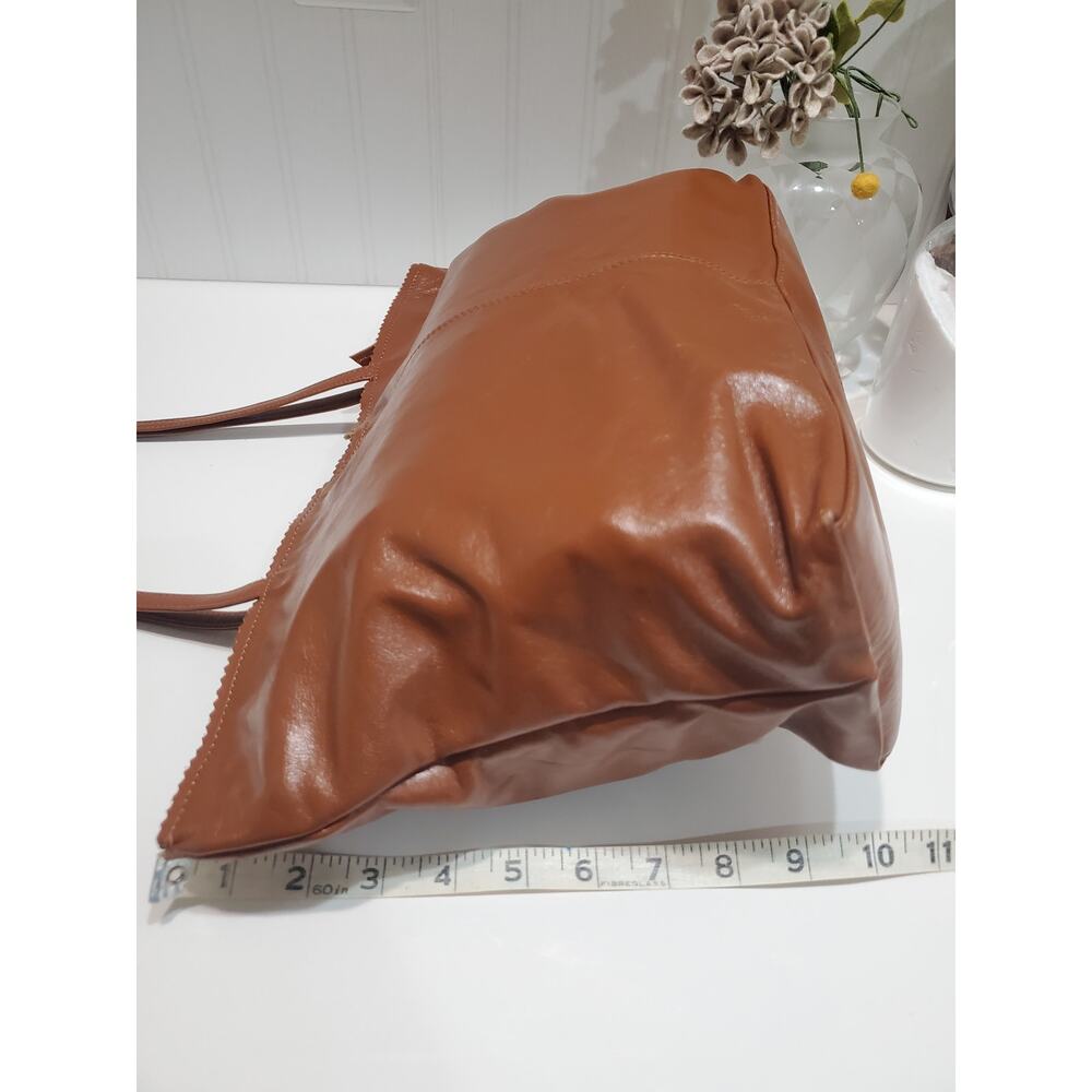 Latico Lether Cognac Brown Slouchy Tote - Picture 3 of 7